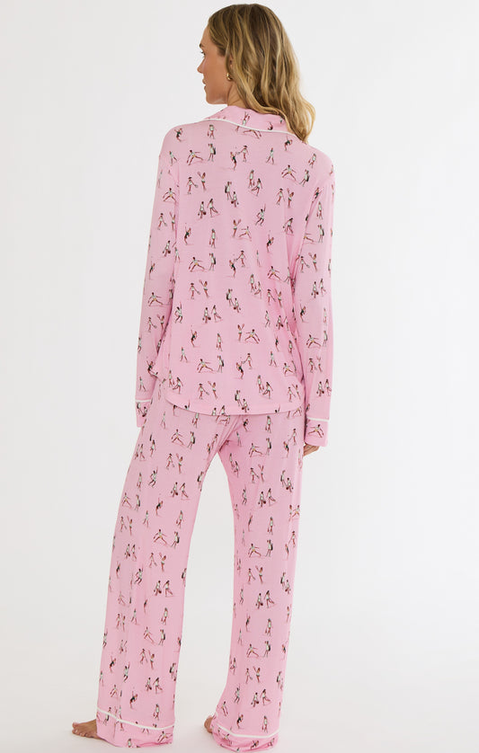 Livy Top & Connie Pant Set- Match point pink