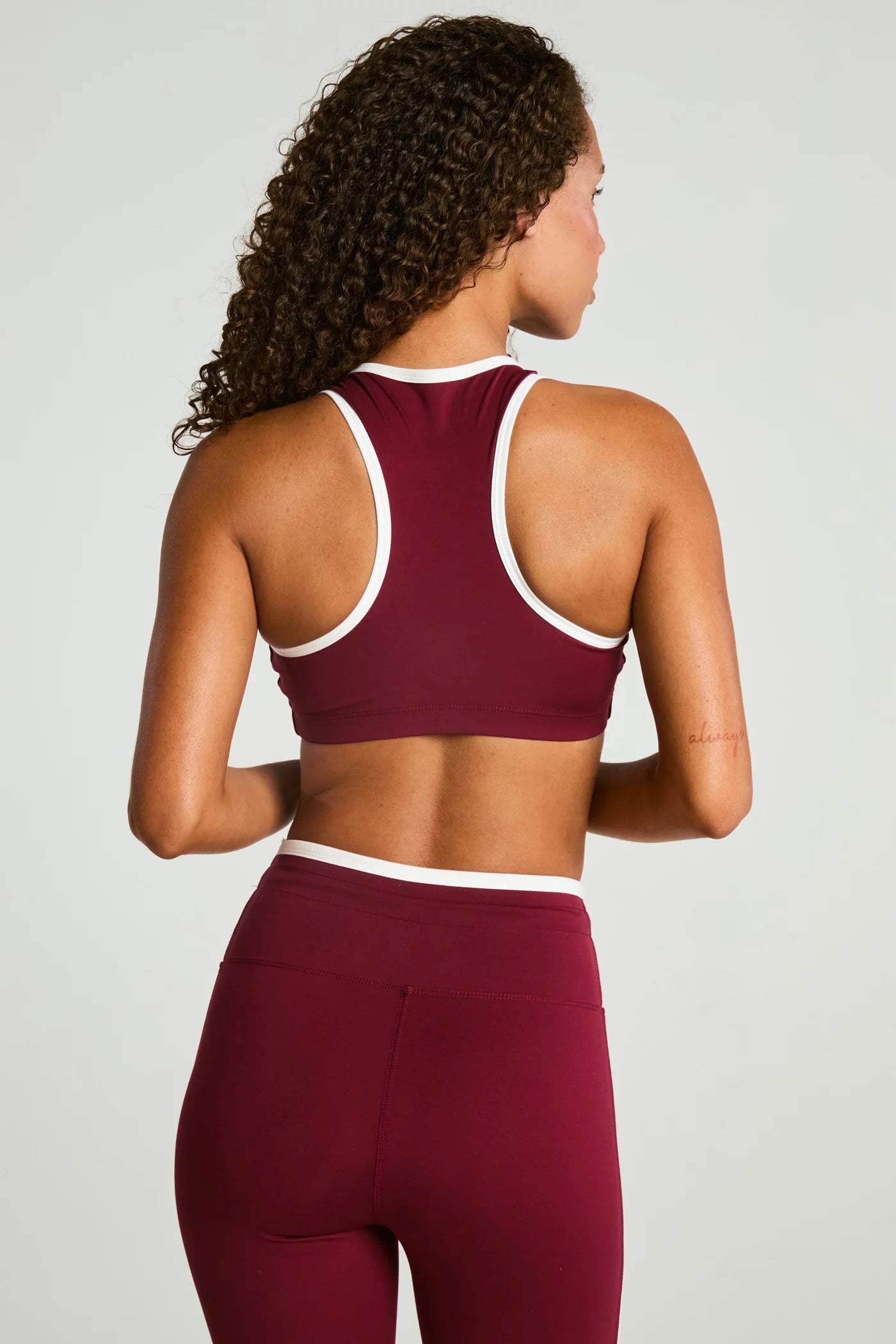 Sport Court Bra- burgundy/cream