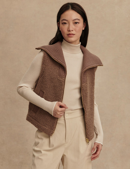 Aspen Gilet- ash taupe