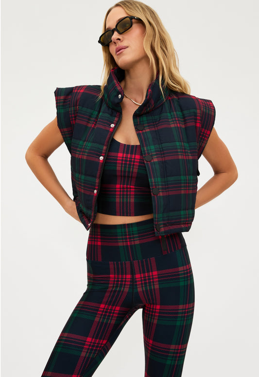 Canyon Puffer Vest- Ribbon Plaid