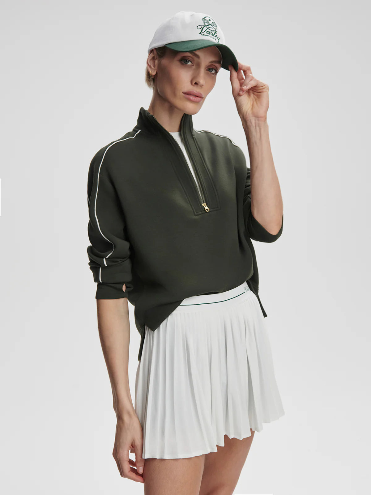 Kirsi Half-Zip Midlayer- Deep Ivy