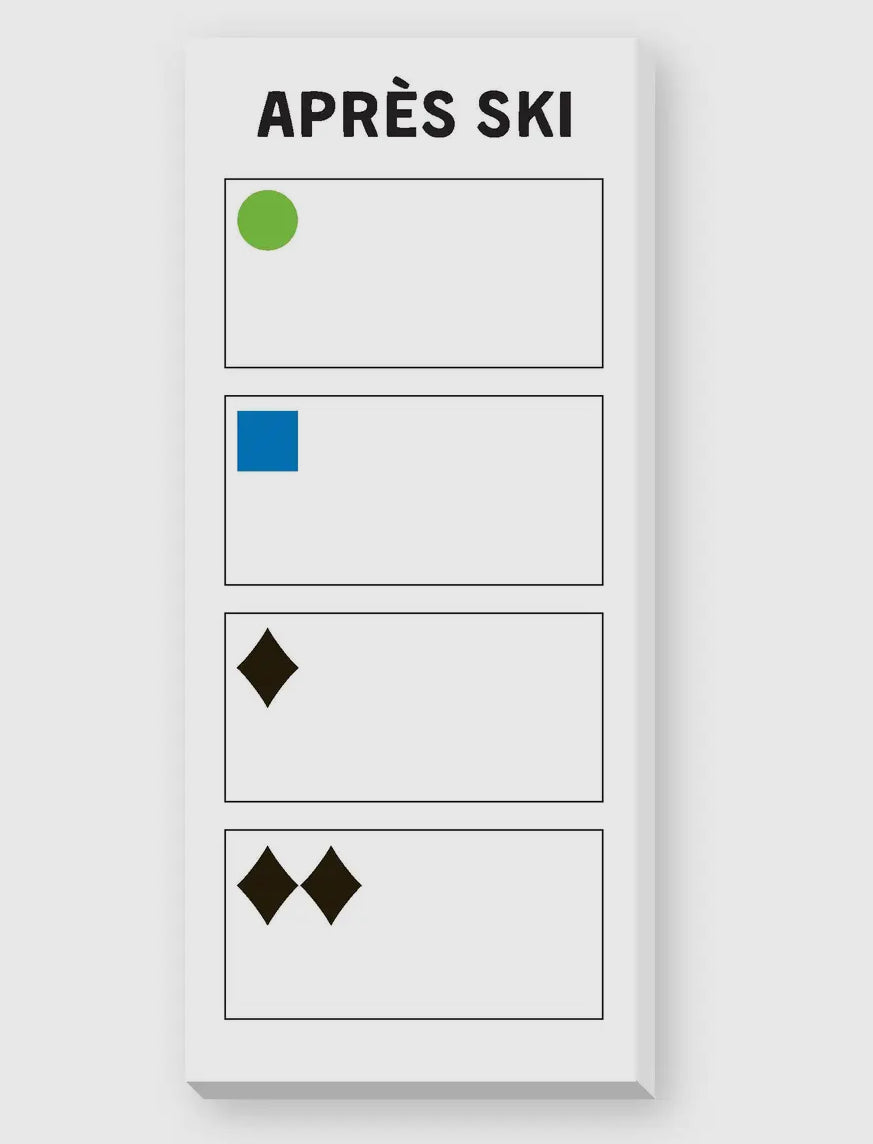 Aprés Ski Skinny Notepad