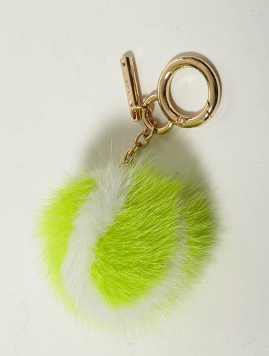 Genuine Rex Rabbit Tennis Ball Keychain.