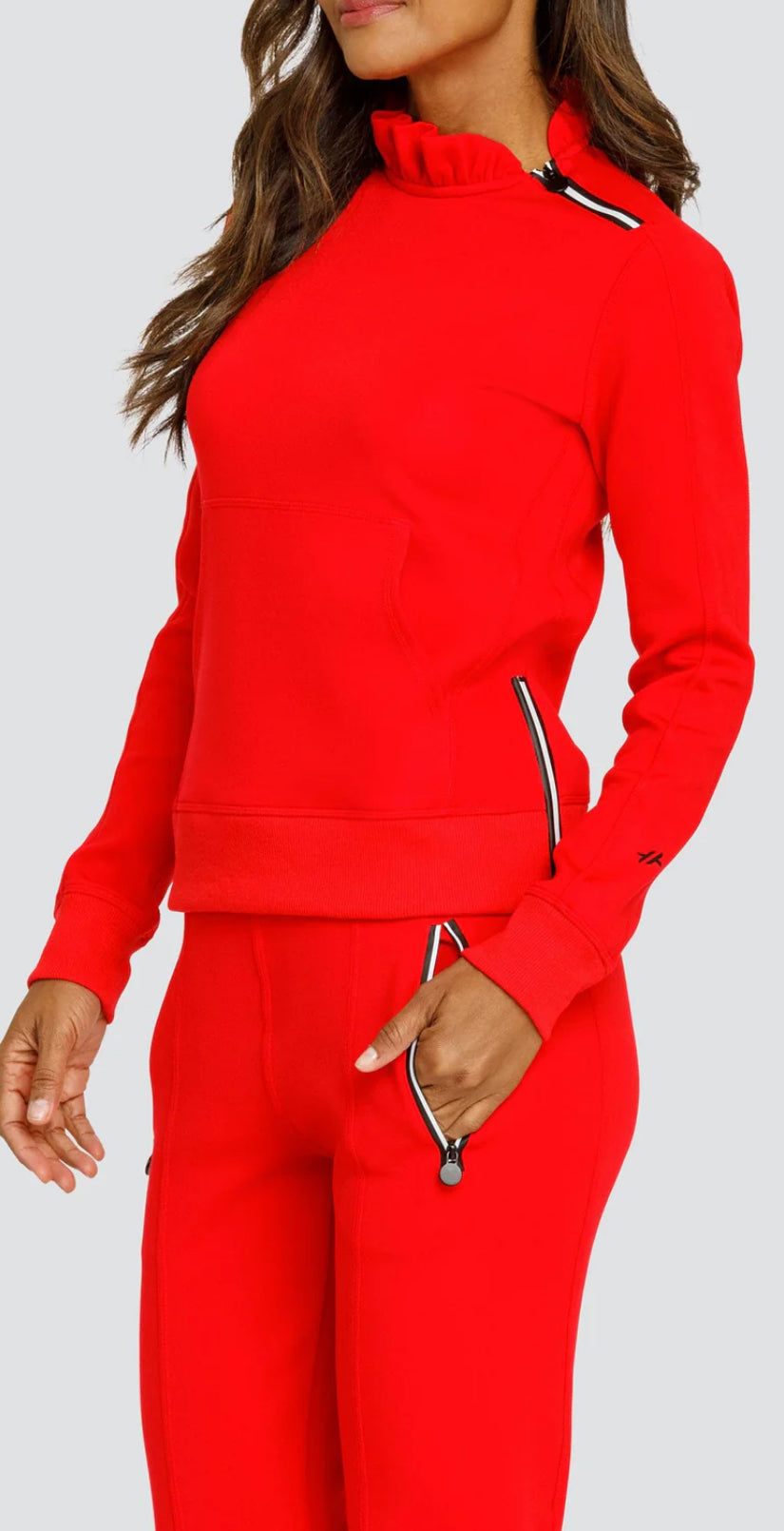 Condoleezza Pullover- dahlia red