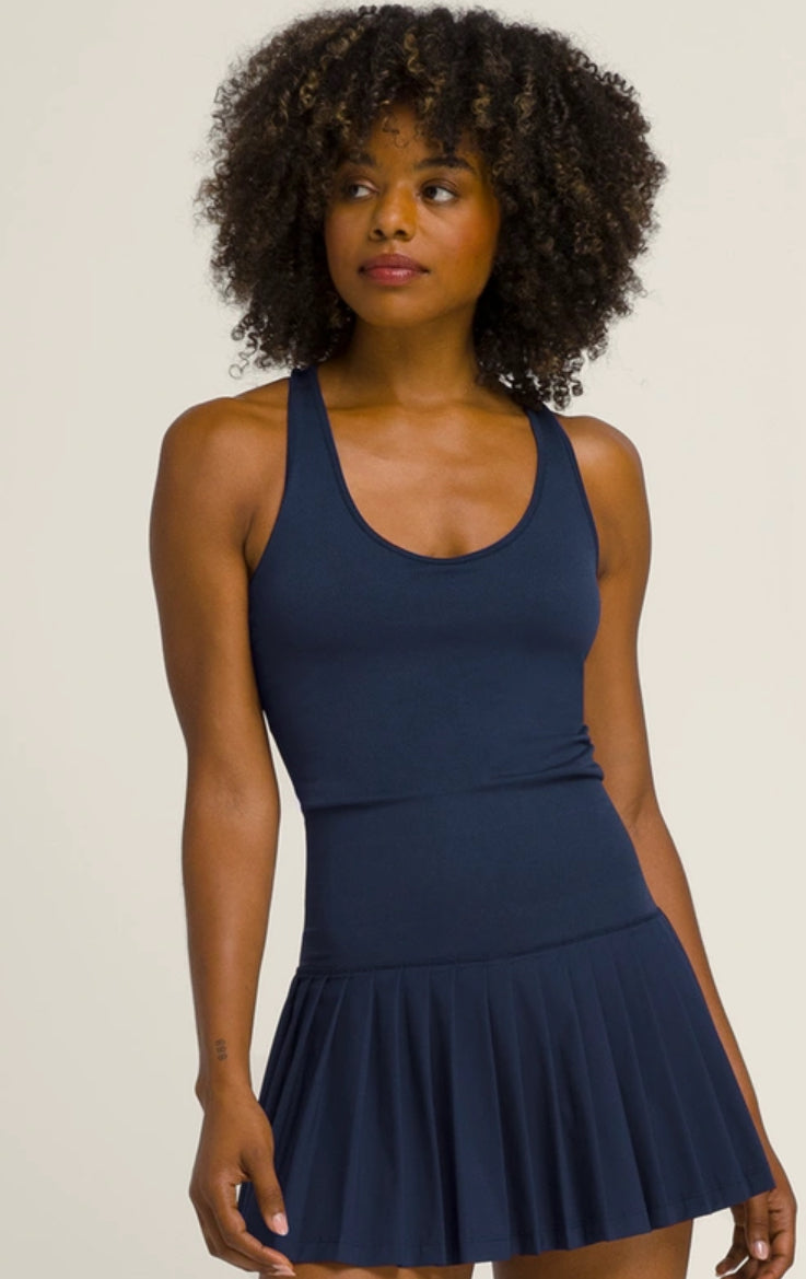 Midtown Tennis Dress-Classic Navy