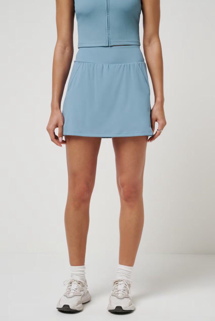 Game Set Match Skort-Smoke Blue
