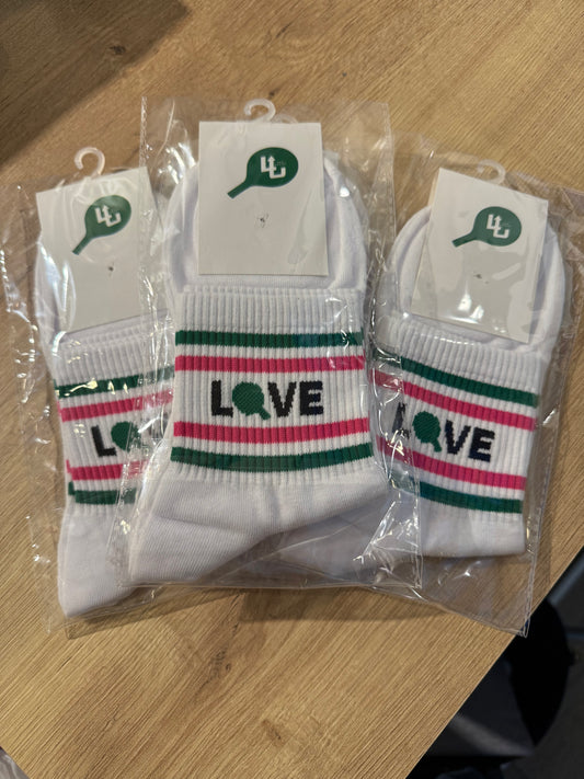 LOVE tennis/paddle socks