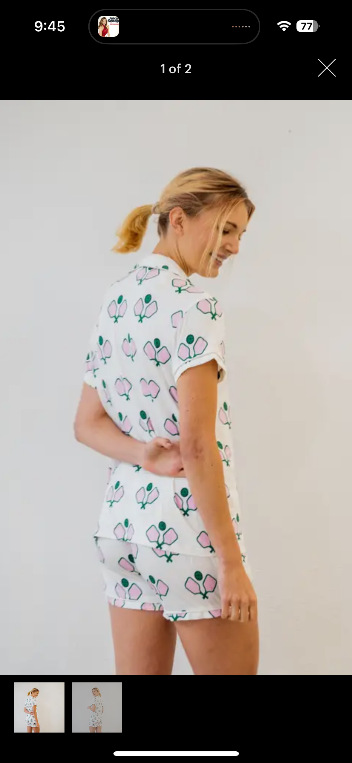 Pickleball Pajamas- Short set