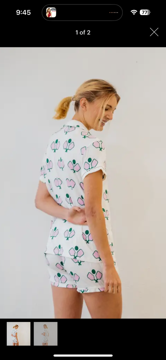 Pickleball Pajamas- Short set