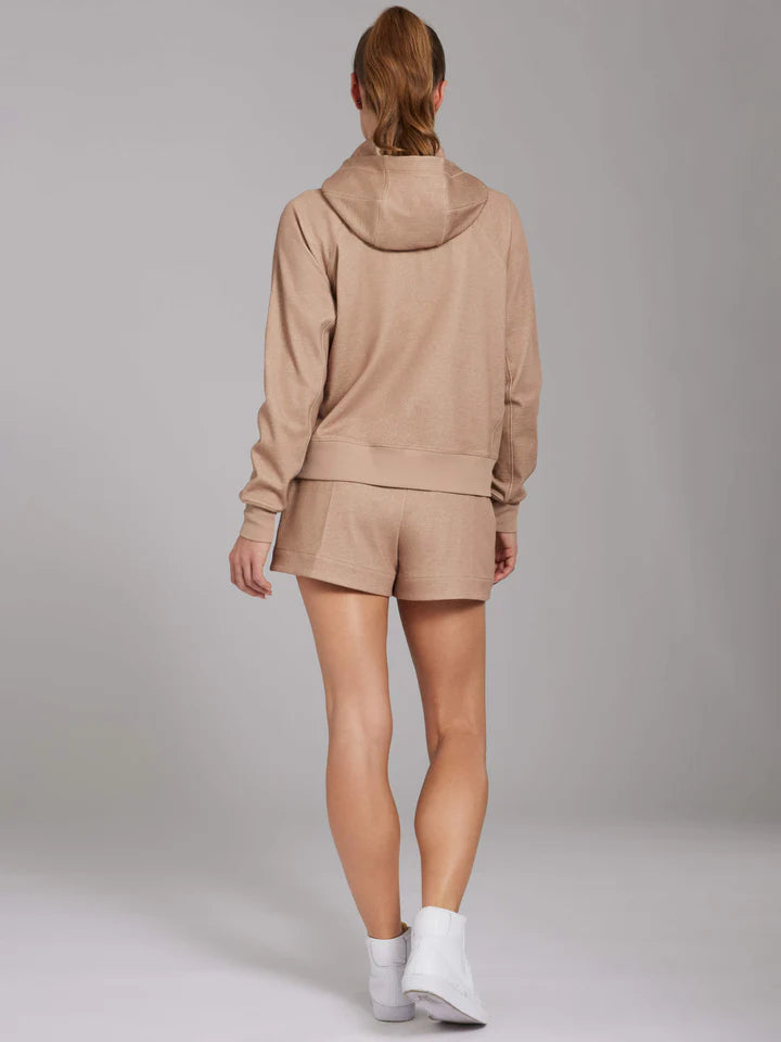 Luxe Lyra short- Sandstorm Heather Brown