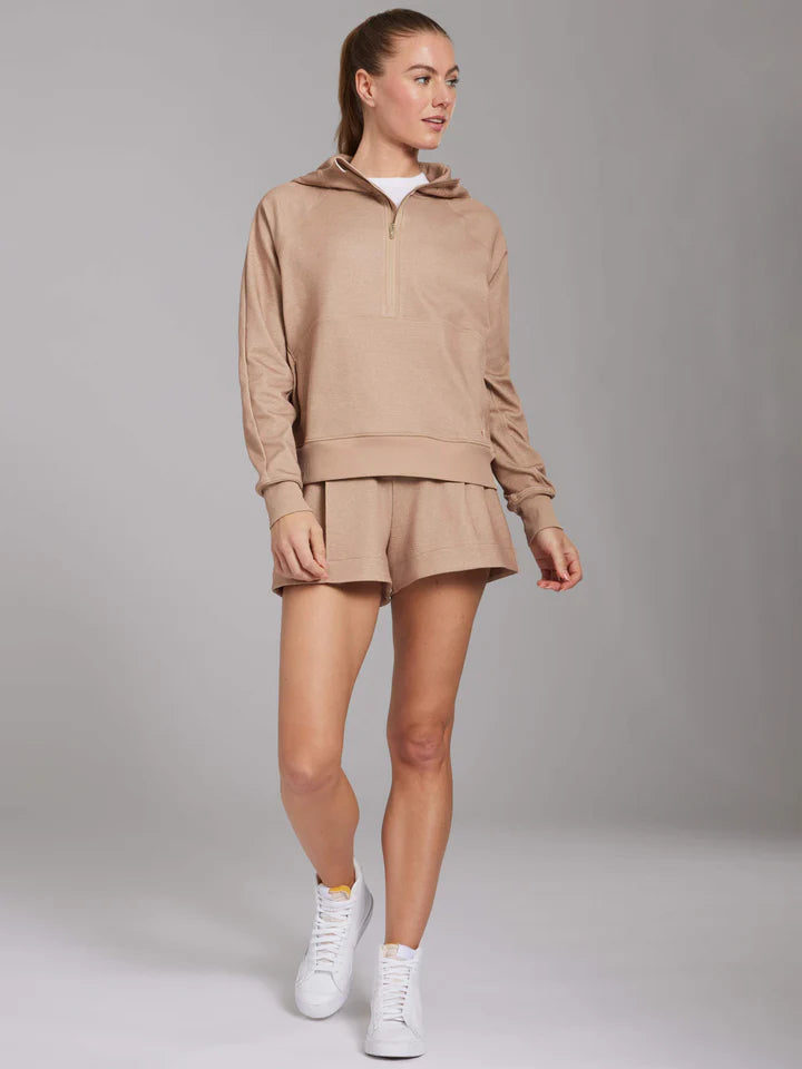 Luxe Lyra short- Sandstorm Heather Brown