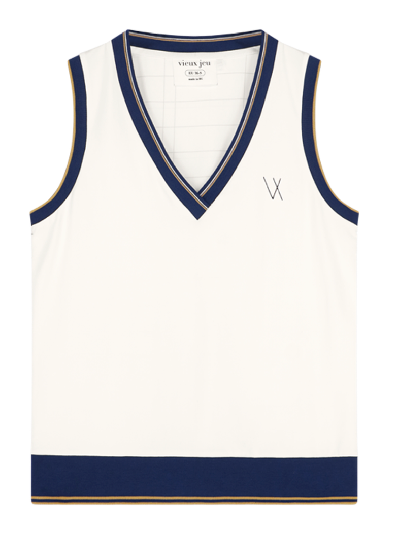 Emma Top-White/Blue