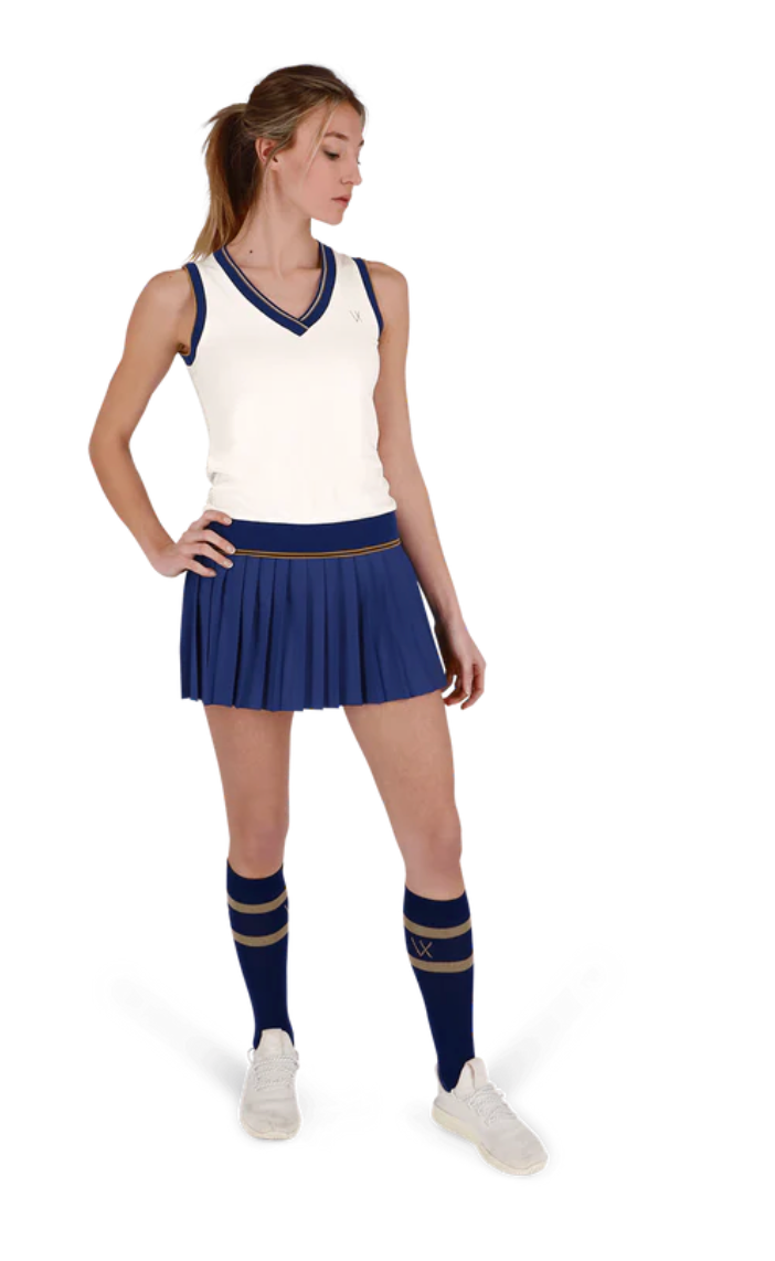 Emma Top-White/Blue