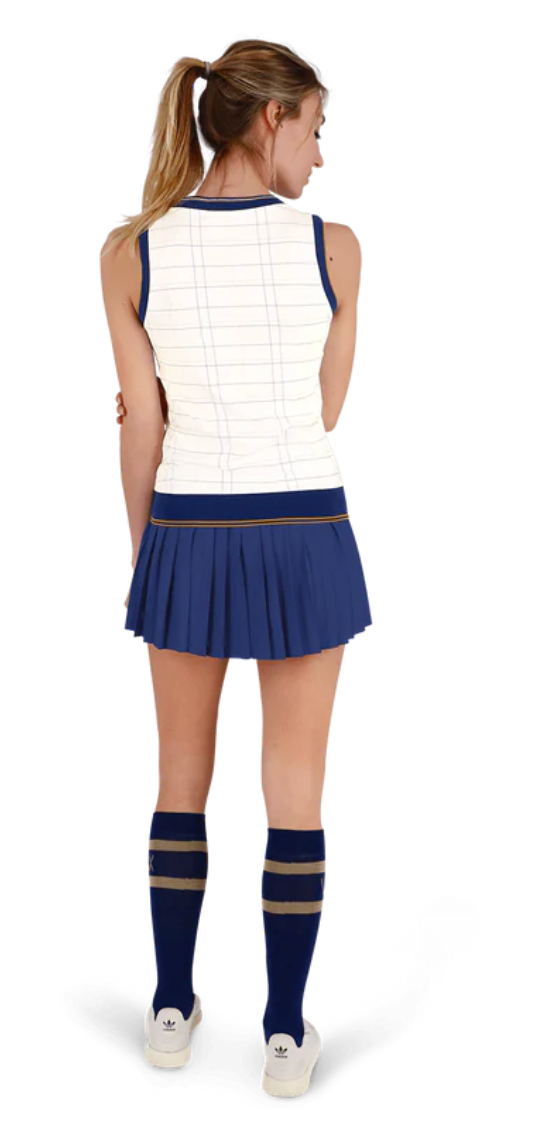 Emma Top-White/Blue
