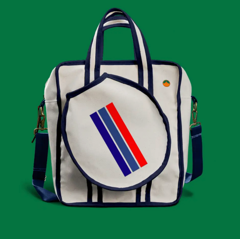 Navy Chatham Stripe Pickleball Bag