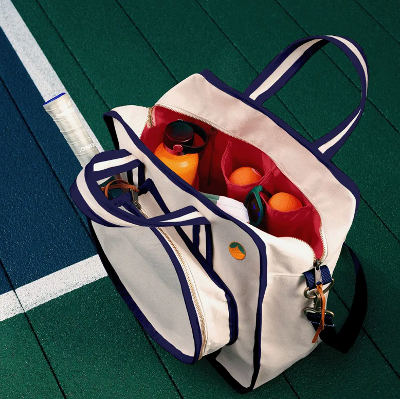 Navy Chatham Stripe Pickleball Bag