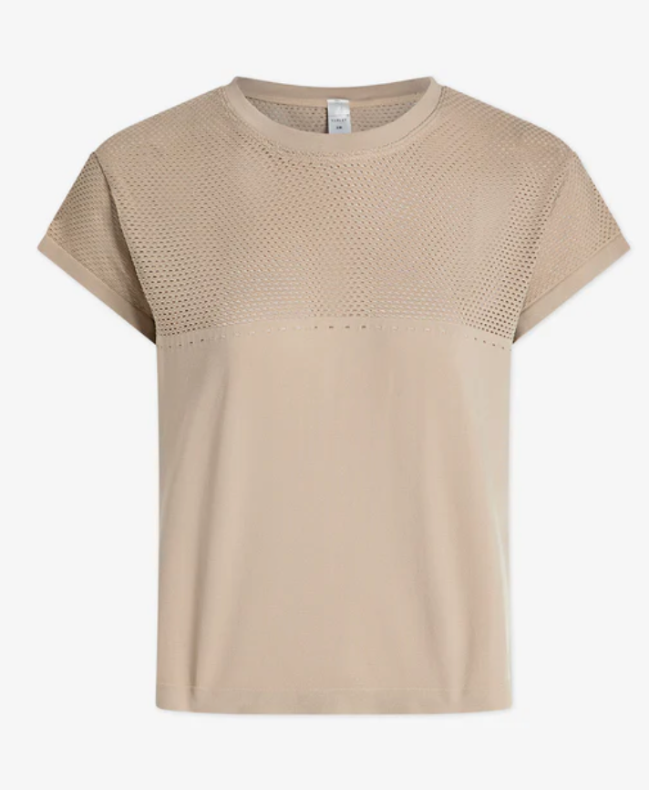 Calloway Boxy Tee - Cashmere Stone