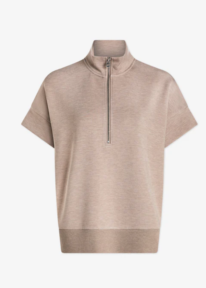 Ritchie Short Sleeve Sweat- Taupe Marl