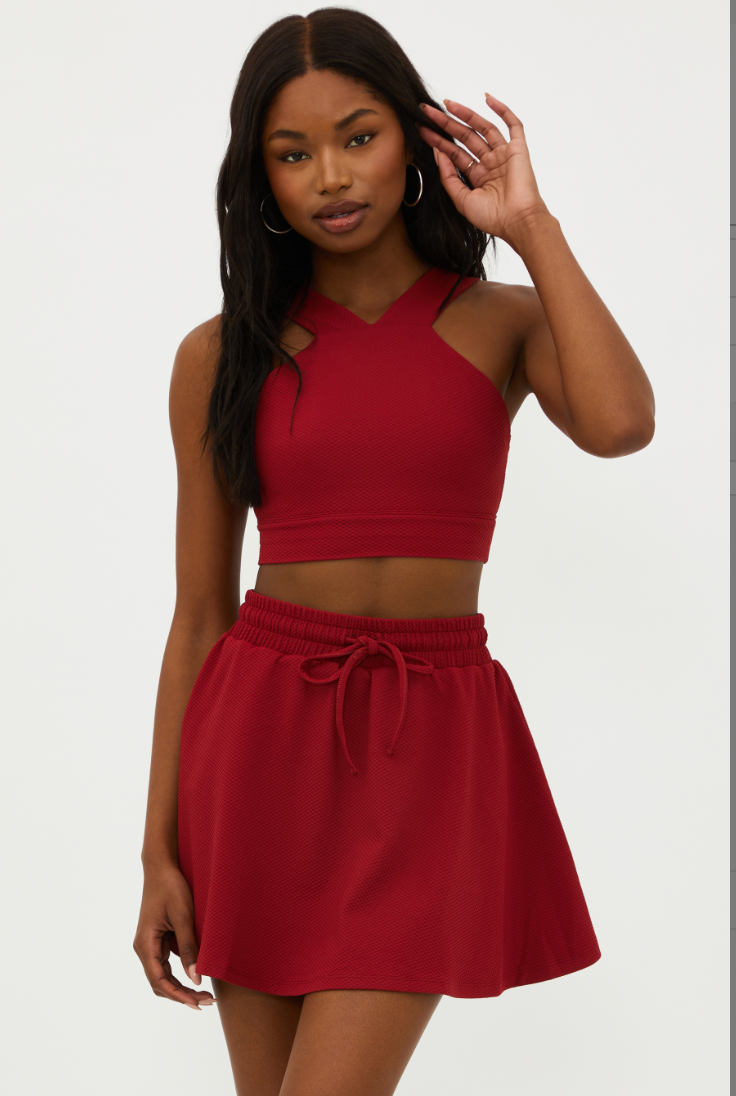 Adia Top- Rio Red Waffle
