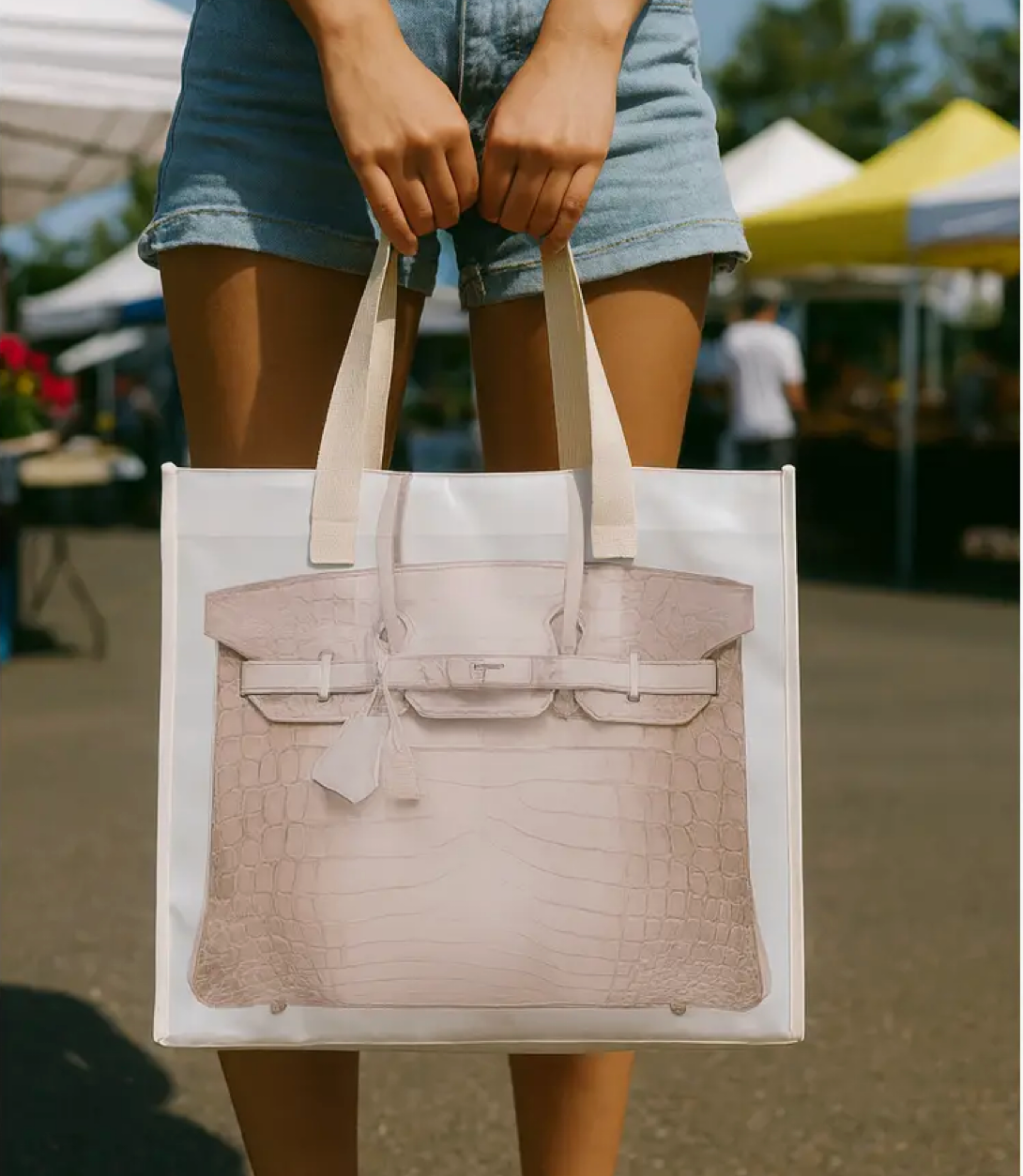 Designer Inspired Re-Usable Shopper Tote