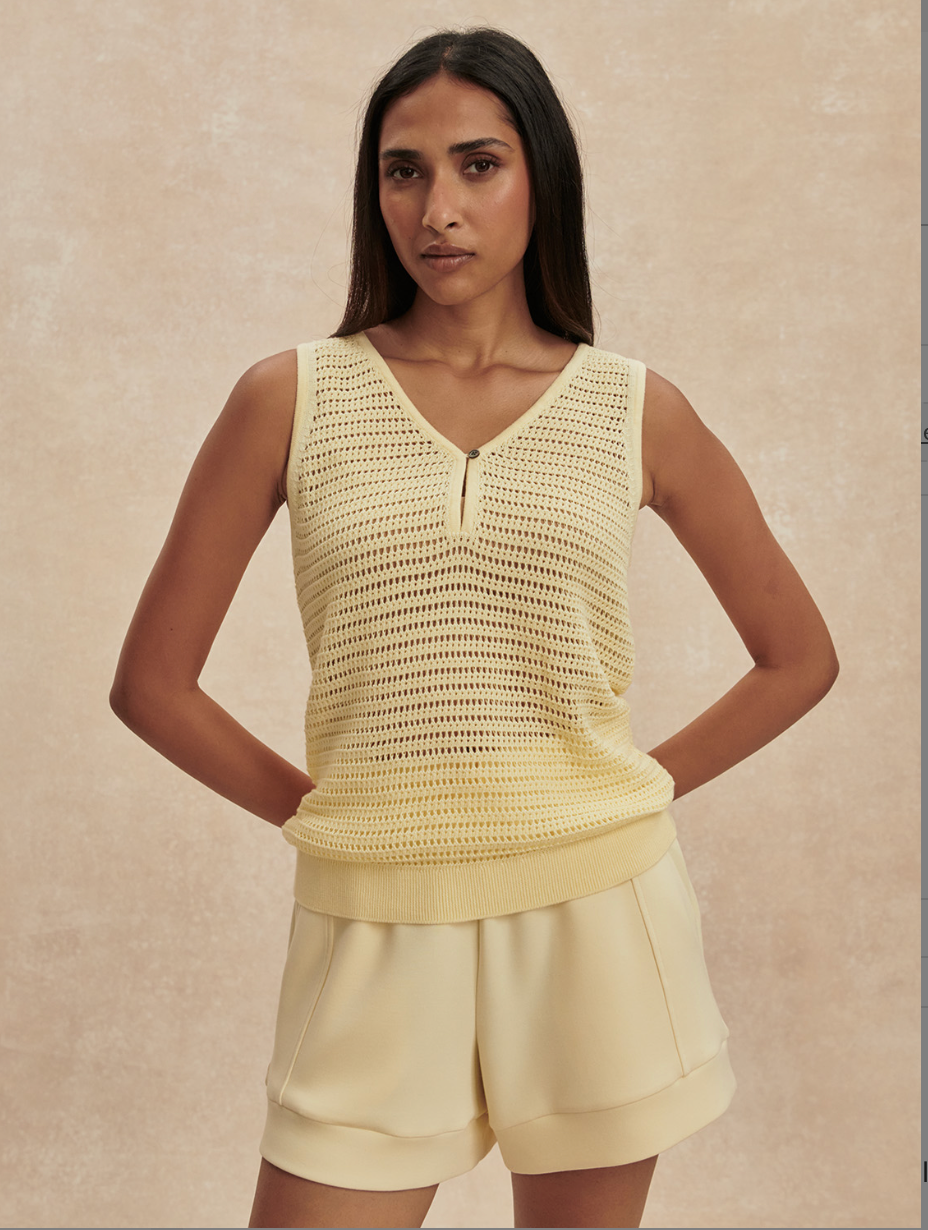Ramon Knit Tank - Anise Flower