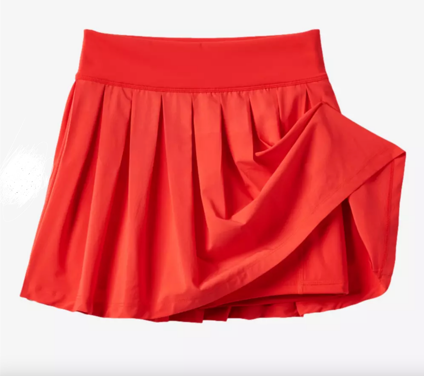 Breezeblend Court Pleated Women's 15" Golf Skort- Tomato