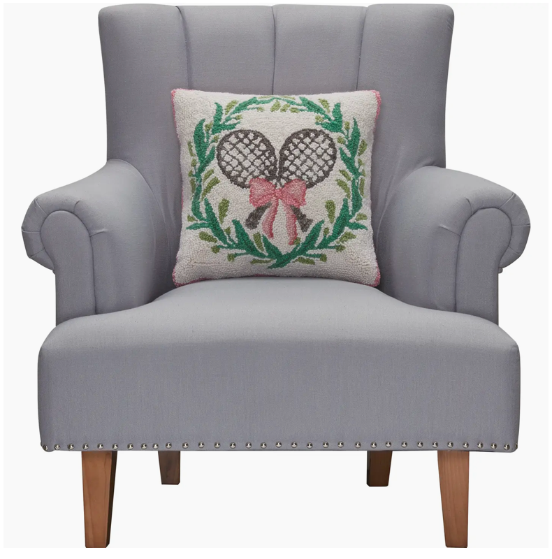 Tennis with Wreath Hook Pillow