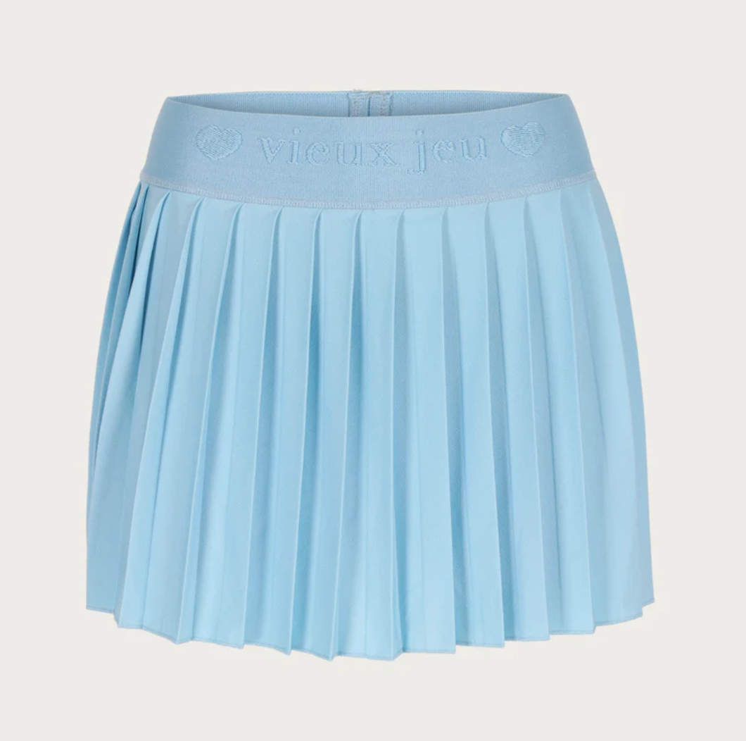 Chantal "love" skirt-light blue