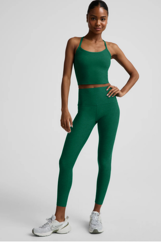 Spacedye™ Caught In The Midi High Waisted Legging- legacy pine heather