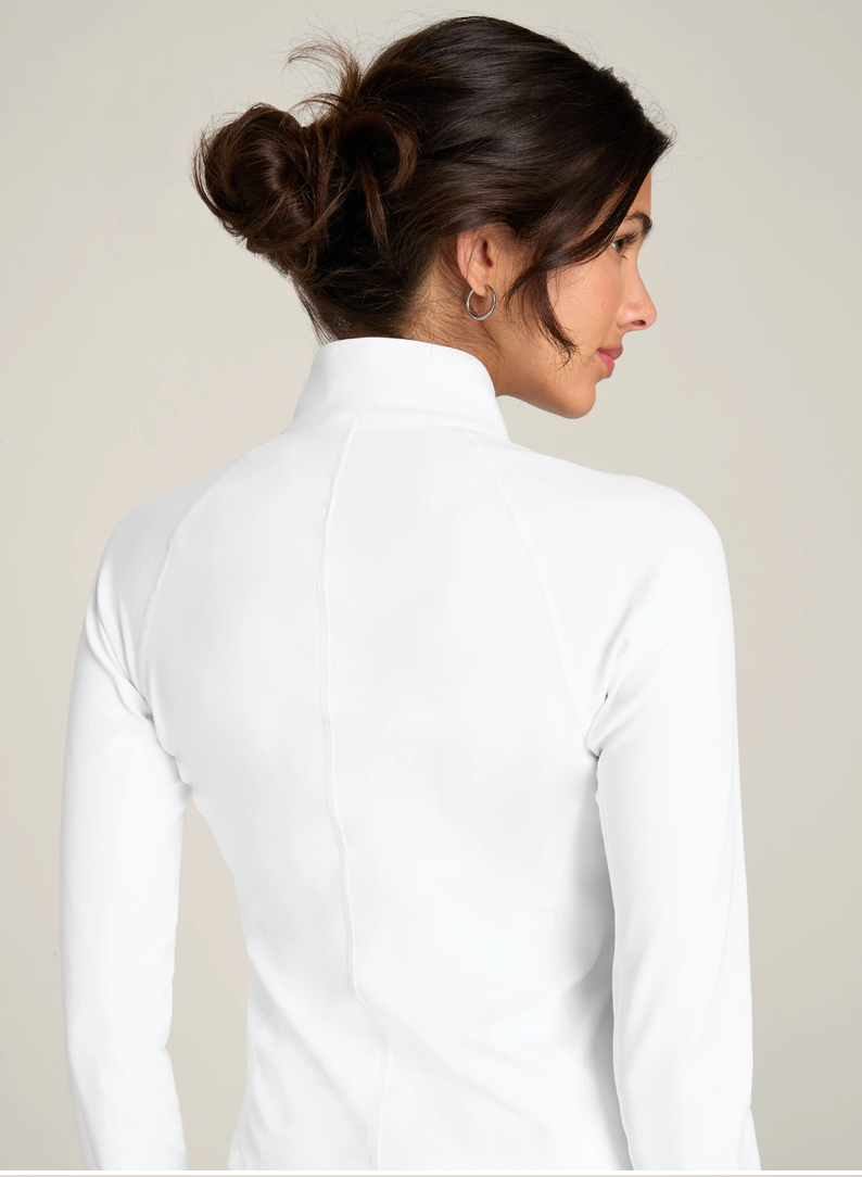 Advantage Half Zip- bright white
