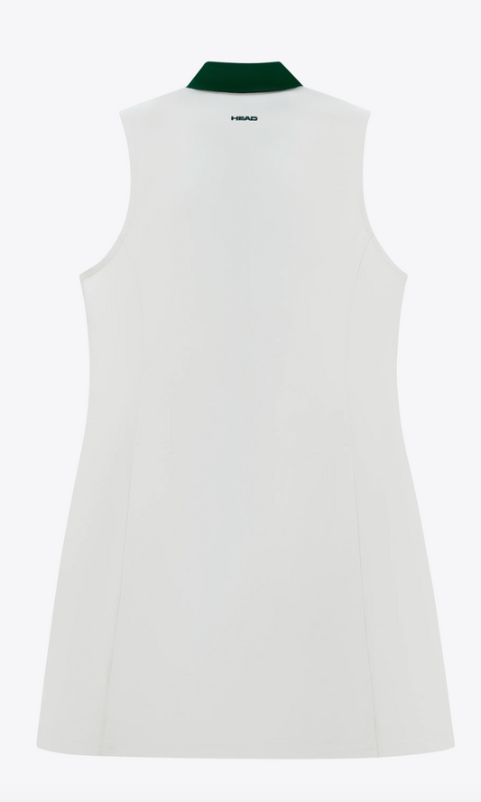 Signature Polo Dress-White