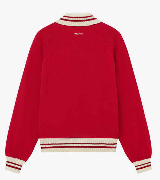 Peformance Knit Raglan Jacket- Saavy Red