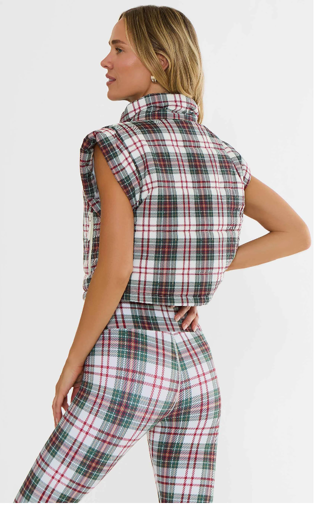 Canyon Puffer-Frosted Pine Plaid