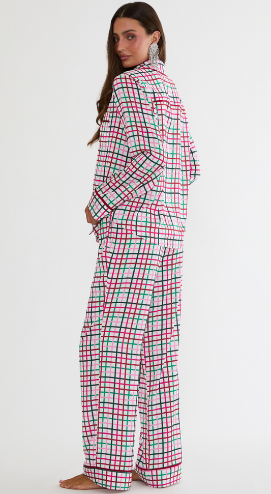 Livy & Connie PJ Set Sprinkle Cookie Plaid