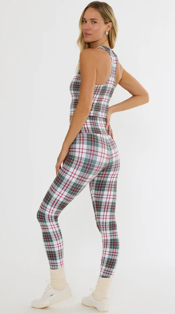Piper Legging- Frosted Pine Plaid