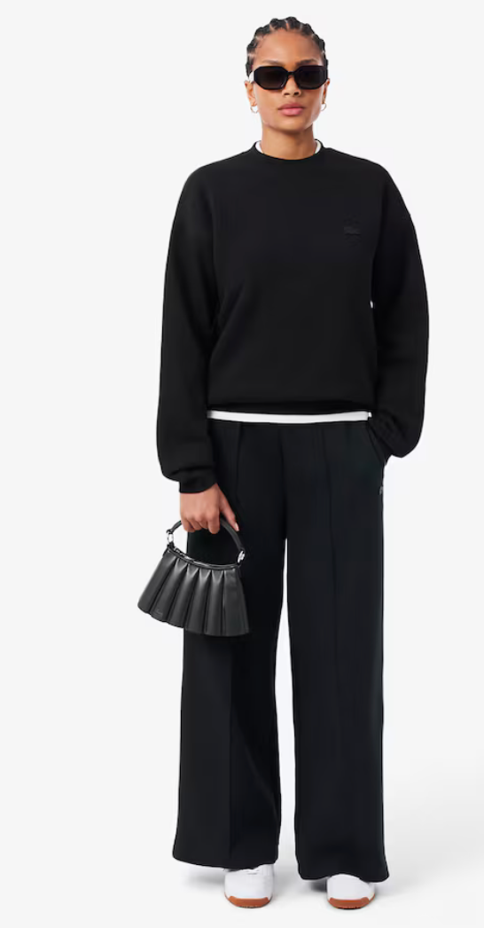 Small Lenglen Leather Bag-Noir