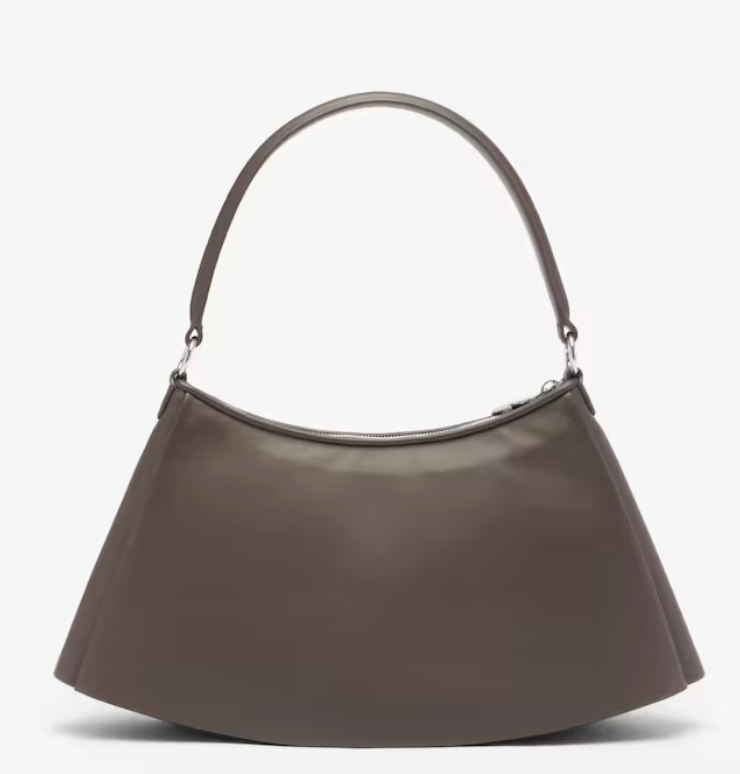 Small Lenglen Leather Bag-Coffee Bean