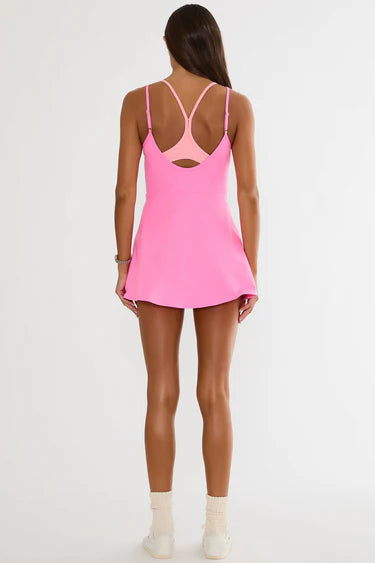 Viola Dress- Shoreline Colorblock Soft Serve