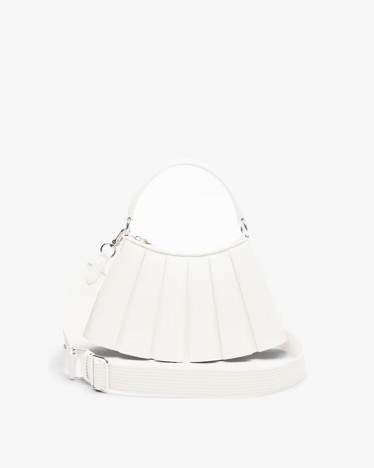Small Lenglen Leather Bag-CRISTALLINE
