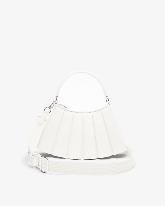 Small Lenglen Leather Bag-CRISTALLINE