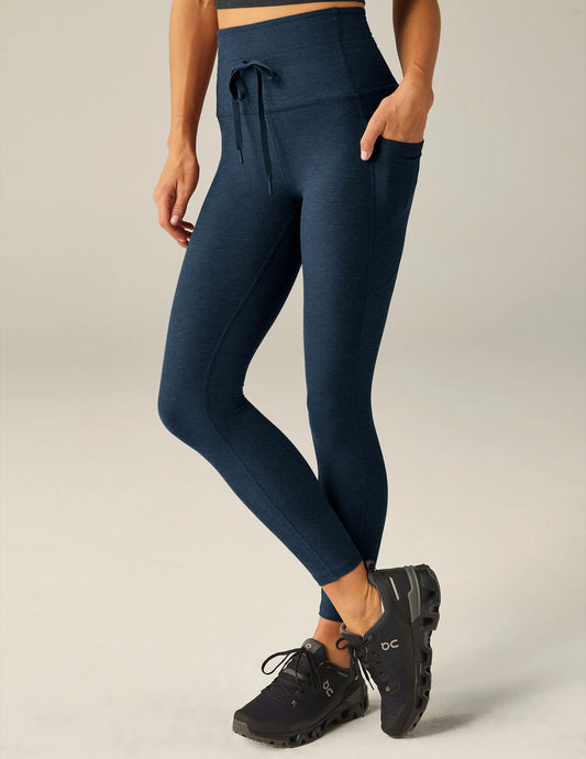 Spacedye Go Pocket Midi Legging- nocturnal navy