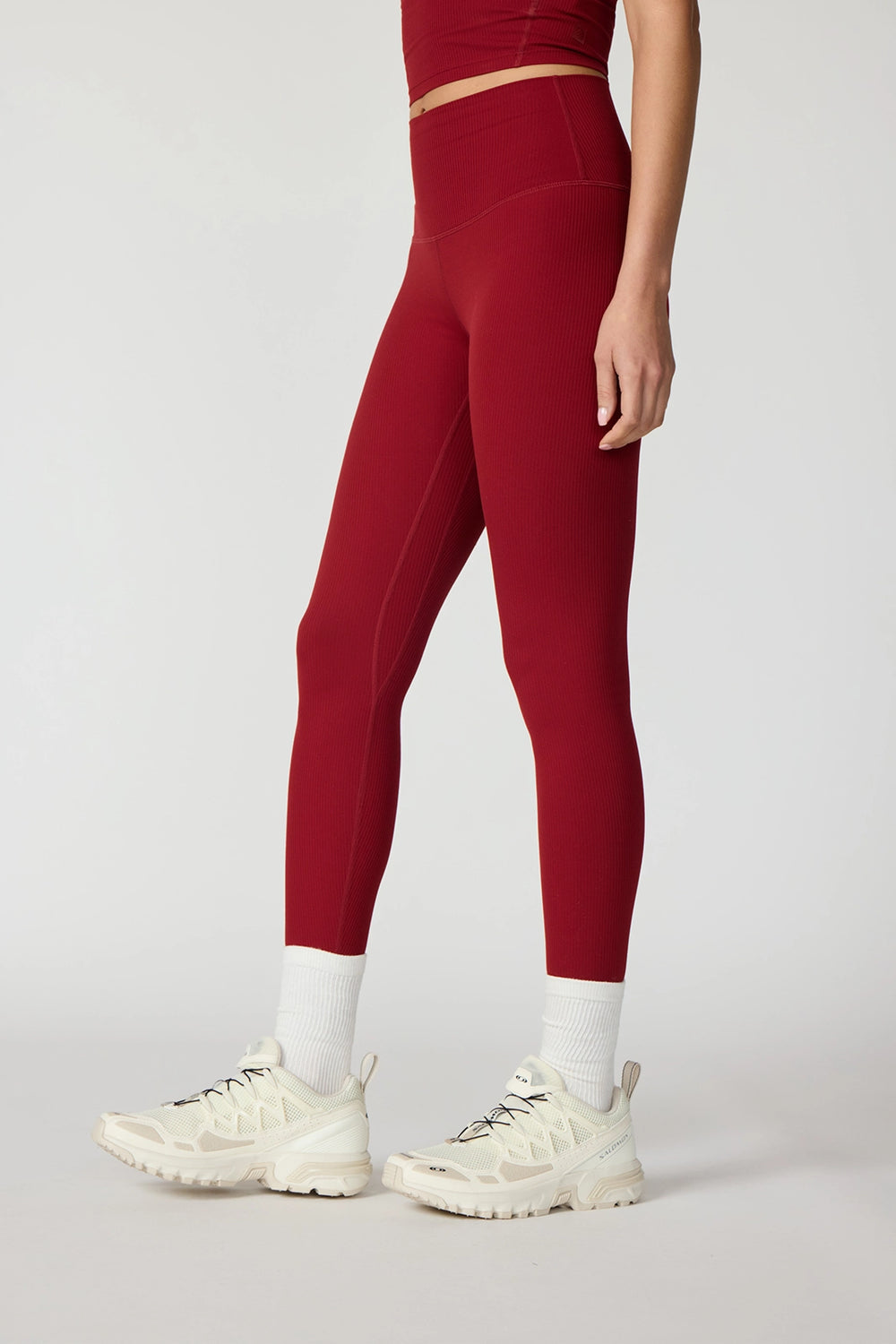 Ribbed Legging- Merlot
