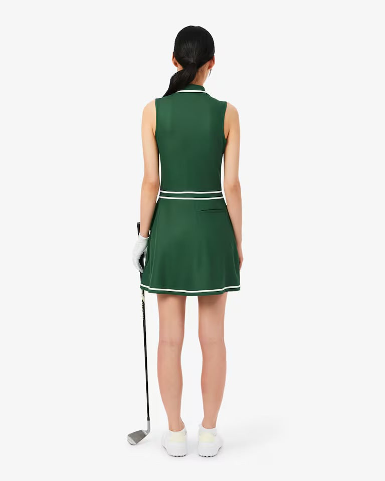 Women's Ultra Dry Heritage Trim Golf Dress- Green