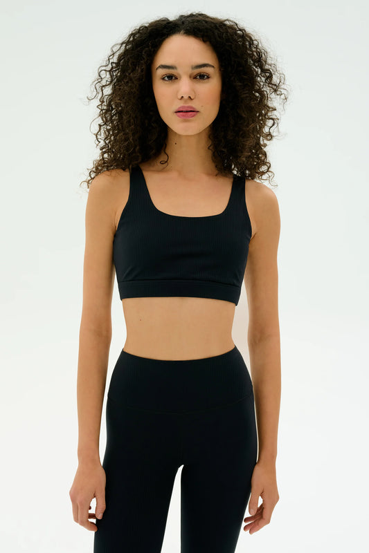 Airweight Rib Bra- Black