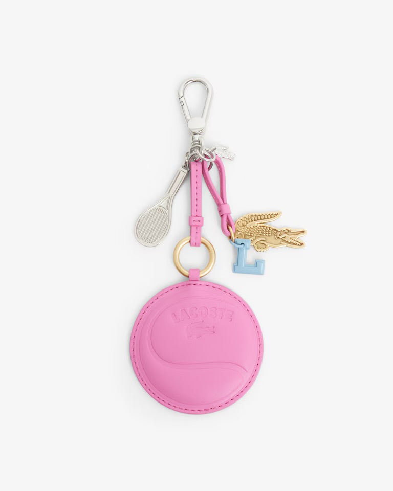 Tennis Racket Mirror L Charms Key Ring- fuschia