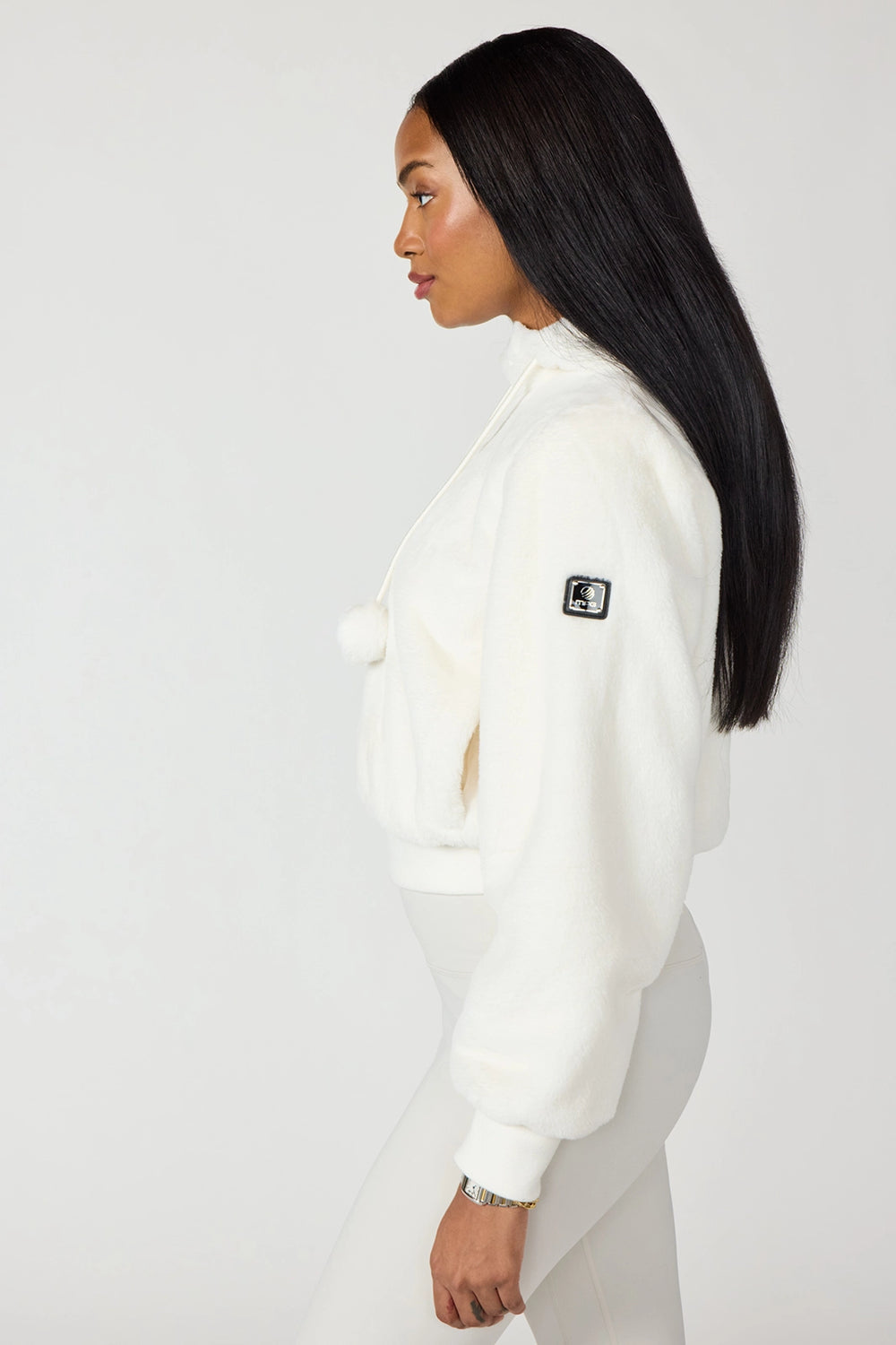 Plush Bomber Jacket- Vanilla