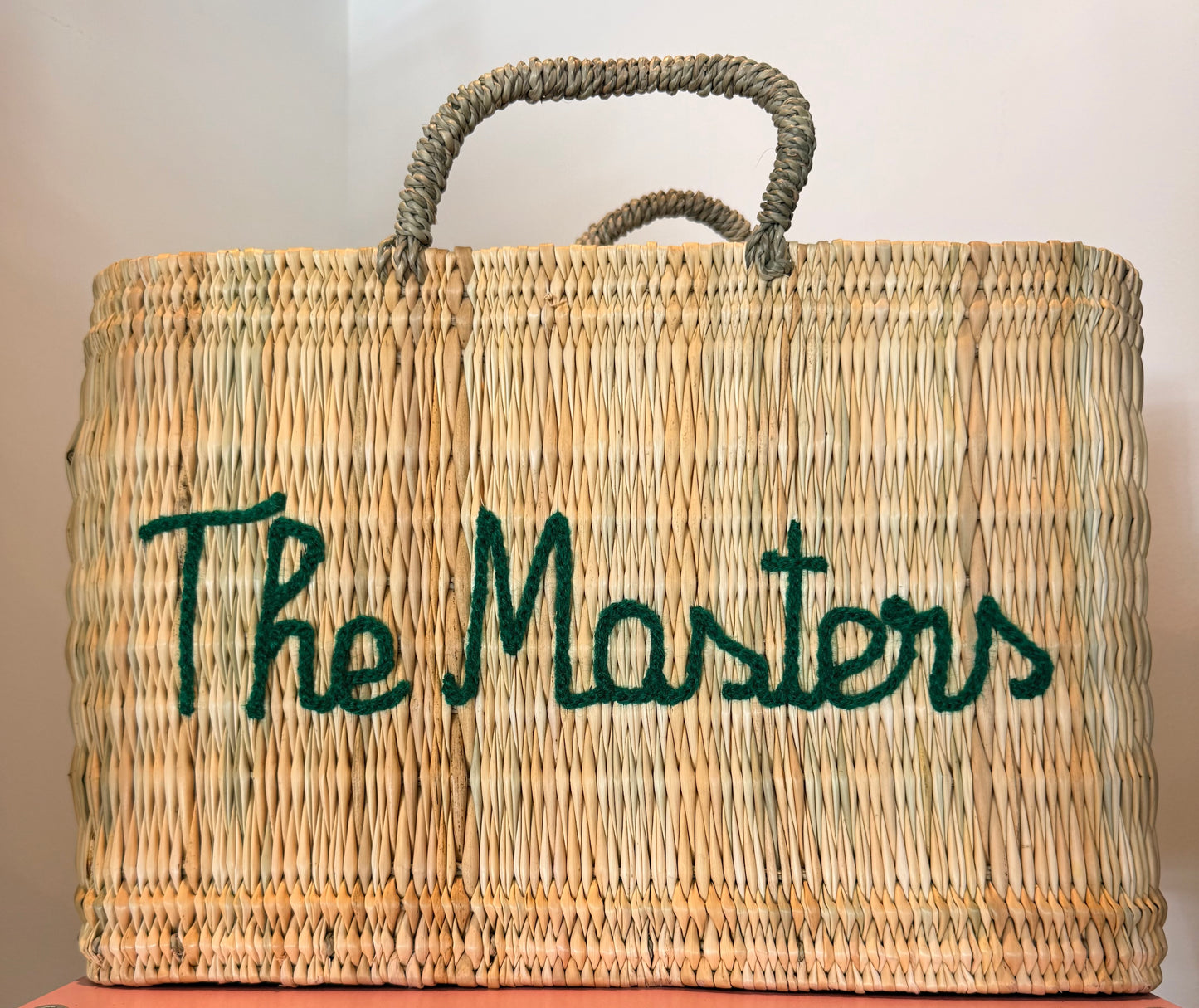 The Masters- wicker tote