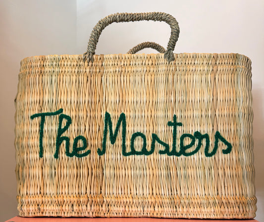The Masters- wicker tote
