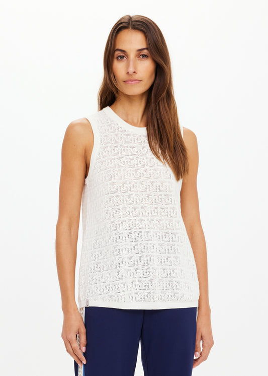 Chennai Knitted Tara Tank- Cream