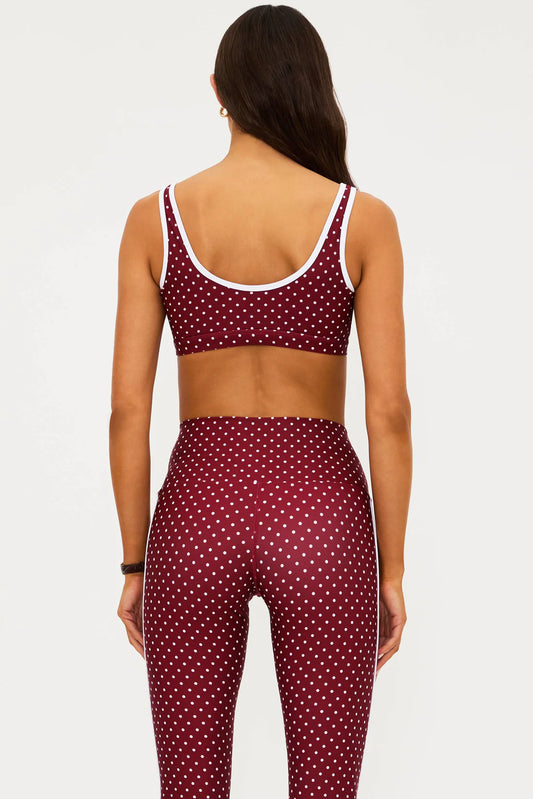 Moxie Top Crimson Dot